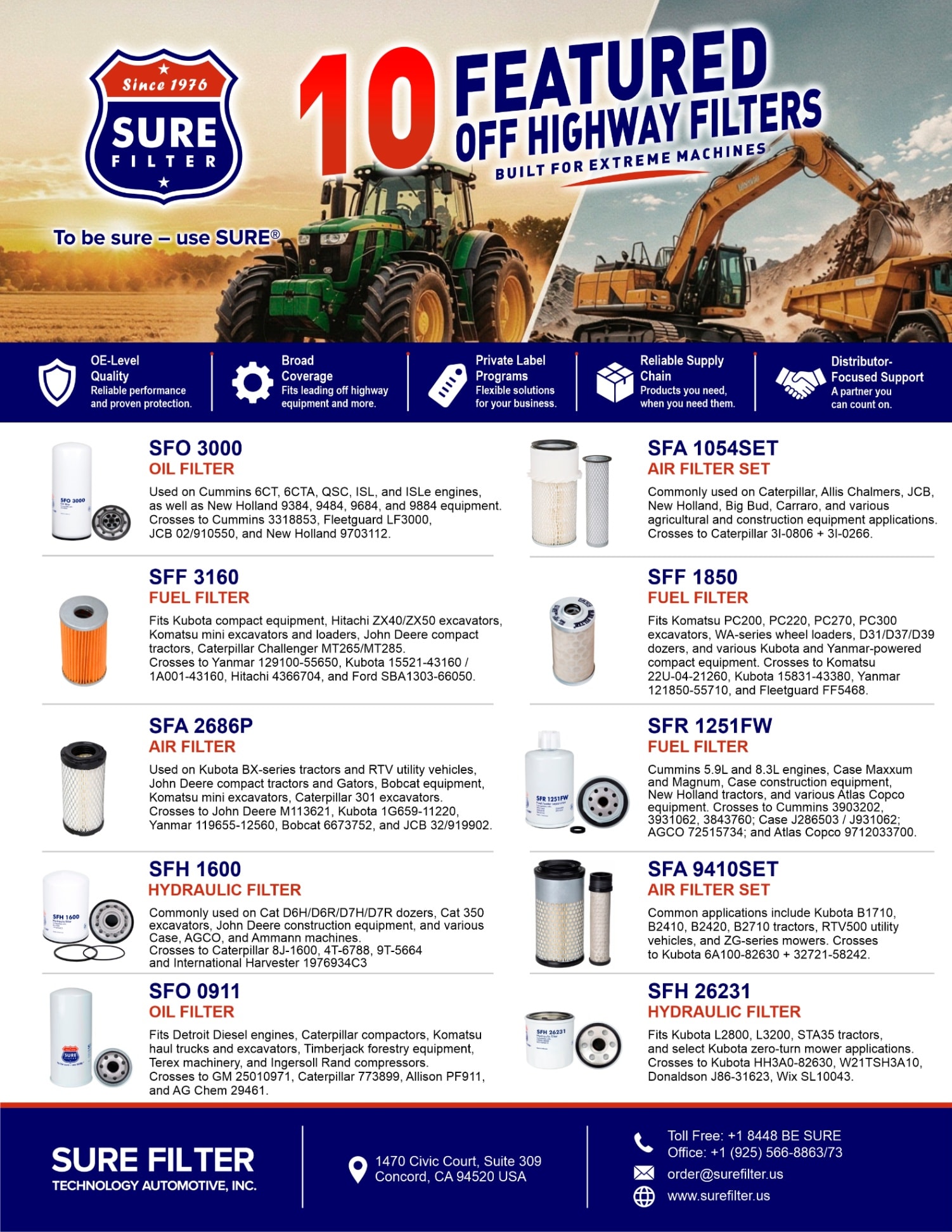 Flyer: 10 Featured Off Highway Filters
